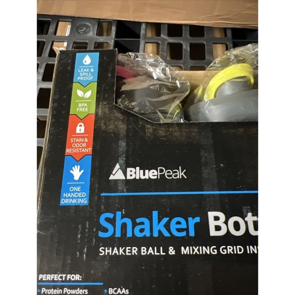 Brand new Blue Peak Shaker Bottle Set Of 3 - Picture 2 of 6